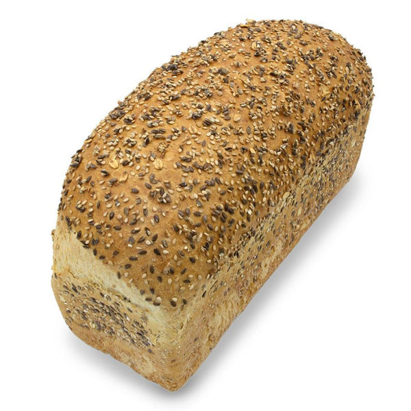 Afbeelding van Wit meergranenbrood met gemengde zaden deco heel