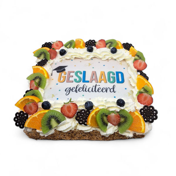 Afbeelding van Geslaagd Slagroomtaart GESLAAGD (10 personen)