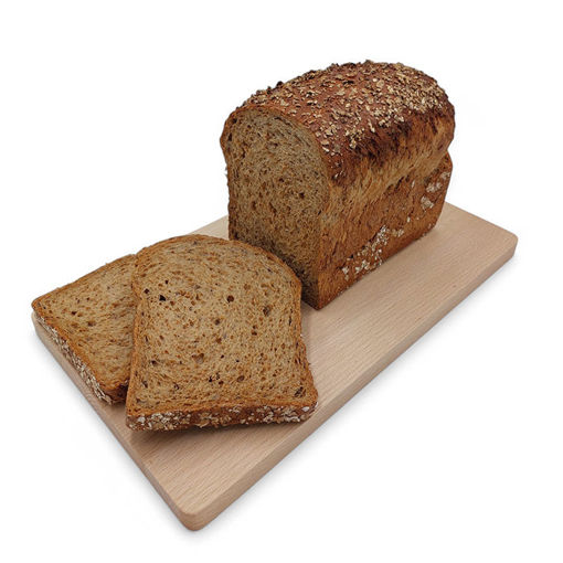 Afbeelding van Ten Veens bruin meergranenbrood met geplette tarwe deco BREED