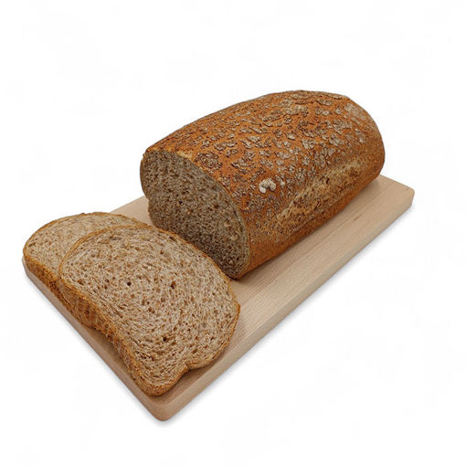 Afbeelding van Volkoren tarwe molenbrood met rogge deco