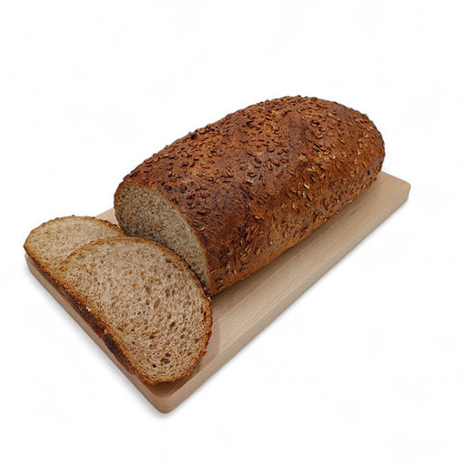 Afbeelding van Volkoren tarwe vloerbrood met havervlokken deco