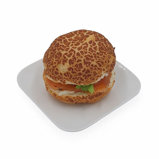 Afbeelding van Krokante witte bol met zalm