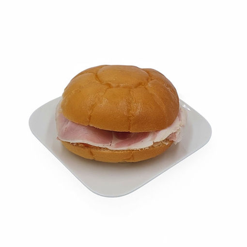 Afbeelding van Zachte witte bol met varkensrollade