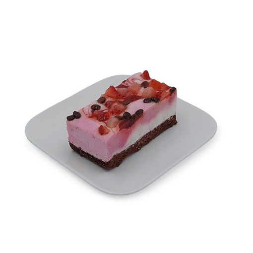 Afbeelding van Aardbeien mousse gebak VEGAN EN LACTOSEVRIJ