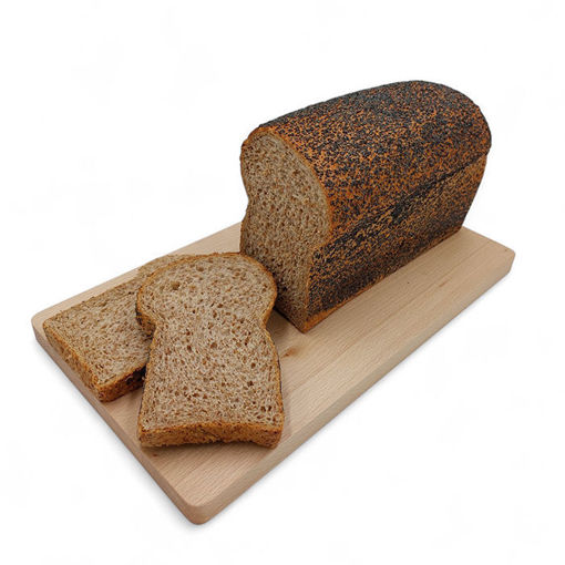 Afbeelding van Volkoren tarwebrood met maanzaad deco