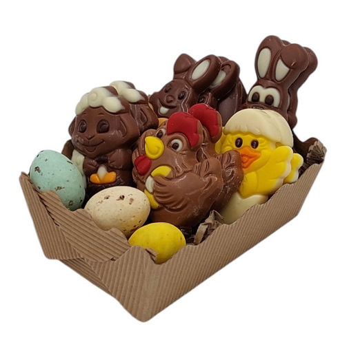 Afbeelding van Cadeauverpakking massieve paaschocolade