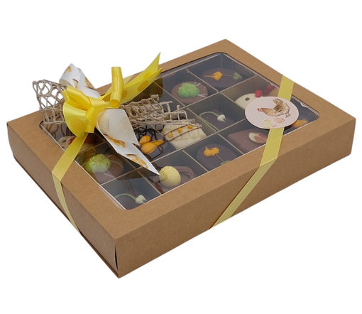 Afbeelding van Luxe bonbondoos Pasen (15 bonbons)